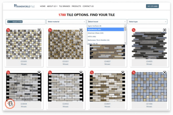 Tile engine on store websites Tile engine on store websites